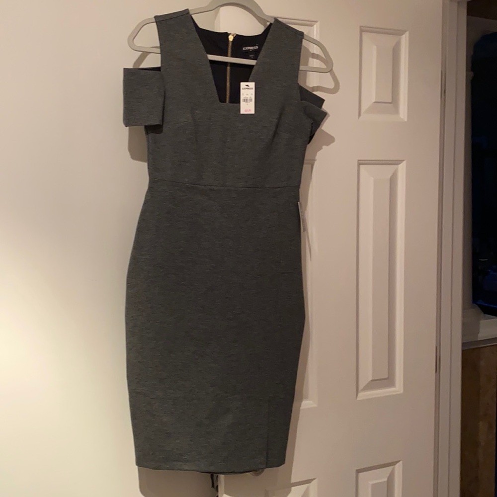 Express gray dress